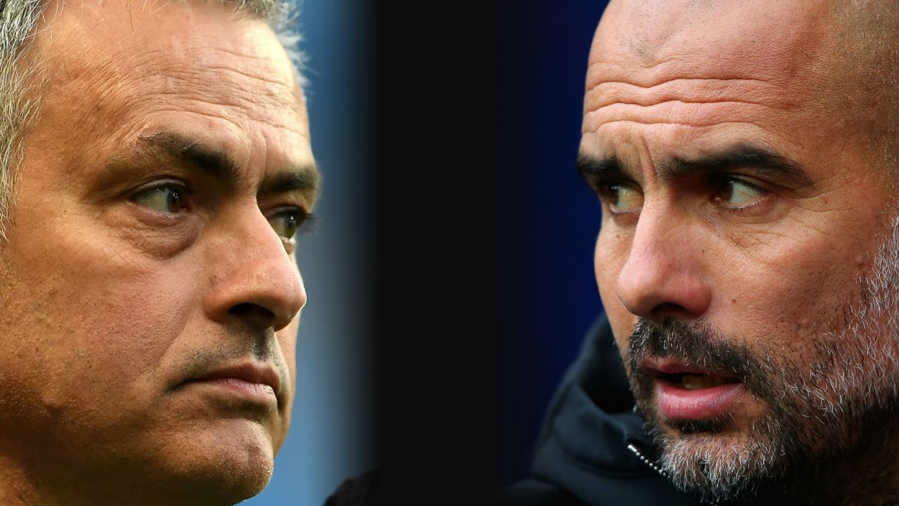 Man Utd vs. Man City Manchester derby Jose Mourinho Pep Guardiola