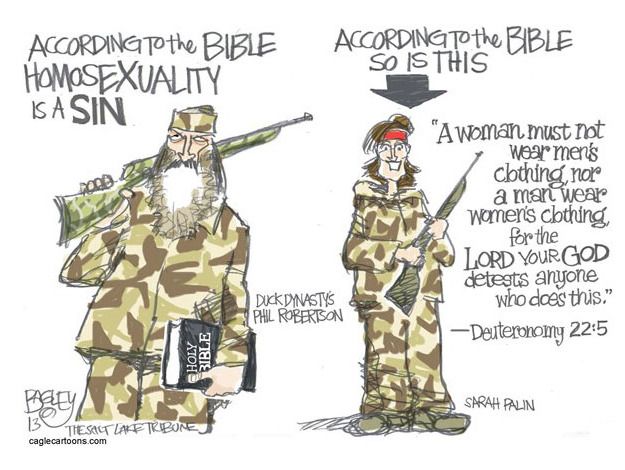 Editorial cartoon Duck Dynasty