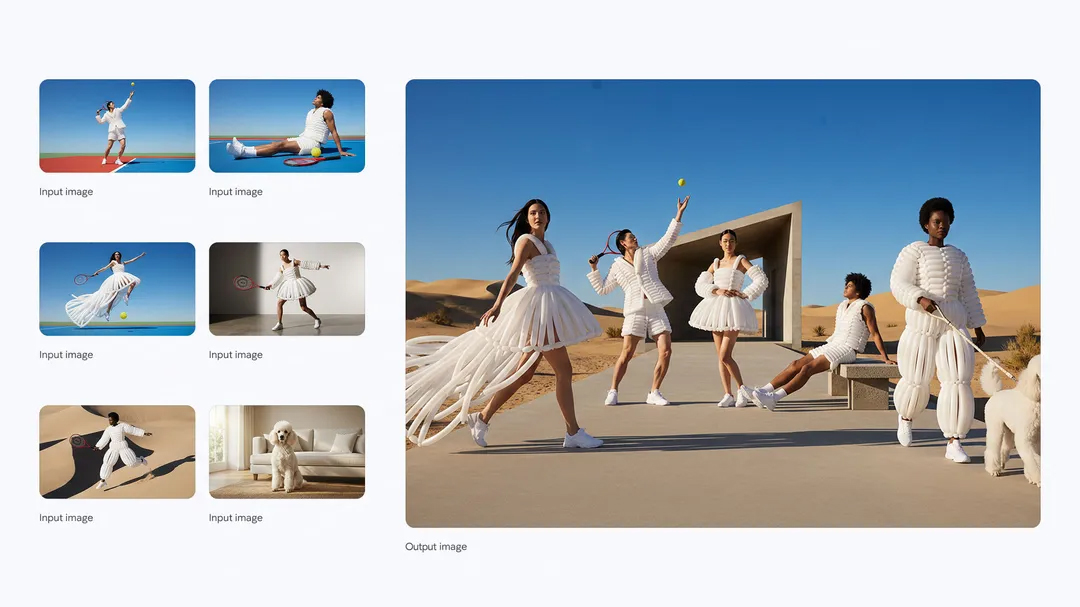 An example of input and output images from Nano Banana Pro