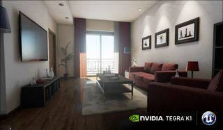 Screen shot from Nvidia's UE 4 demo