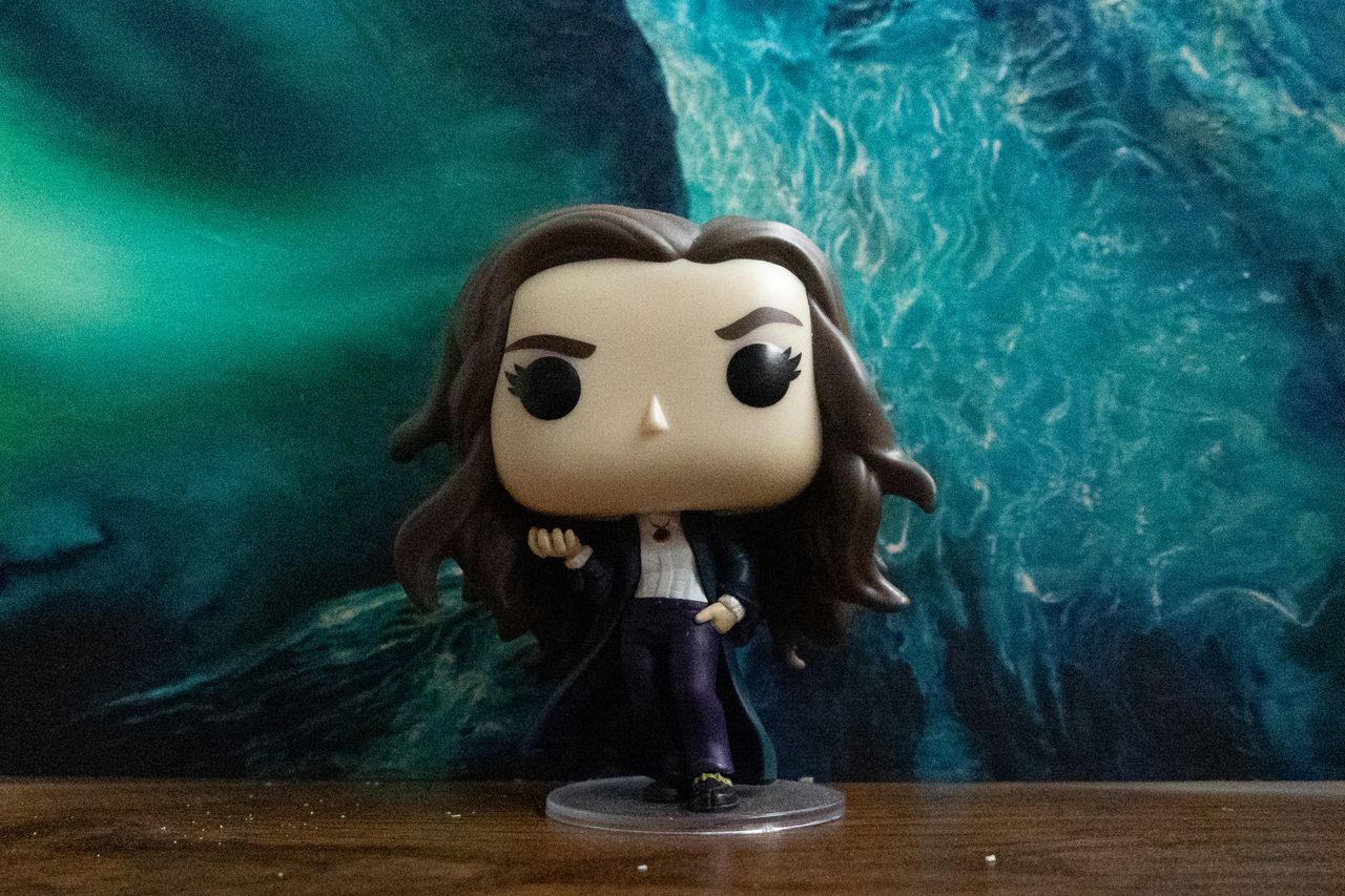 An Agatha All Along Funko Pop bobblehead