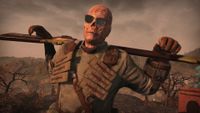 Embargo content - ghoul with sunglasses holding a baseball bat