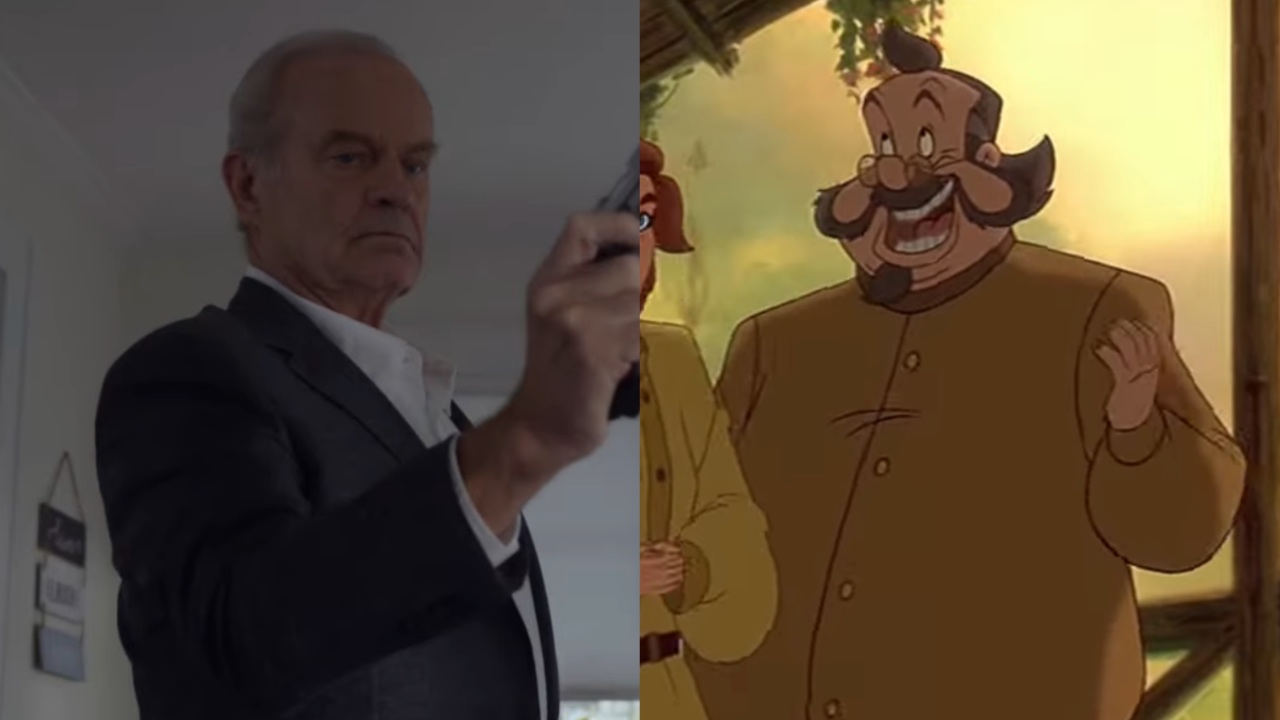 Kelsey Grammer wielding a gun on The Hunting Party and Vlad talking to Anya in Anastasia