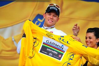 Thor Hushovd (Garmin-Cervelo) rode gallantly to retain yellow at Super-Besse.