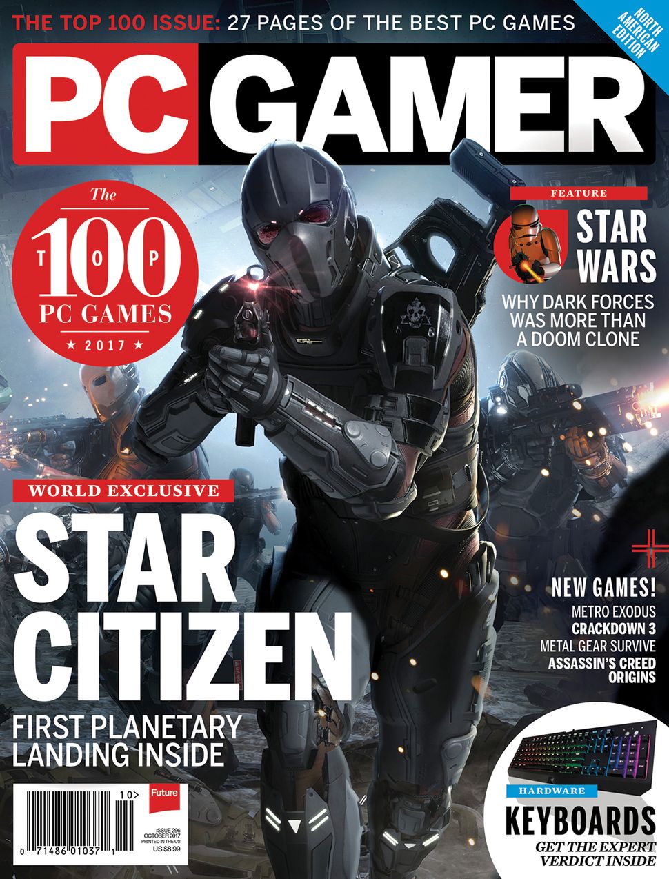 PC Gamer US October issue The Top 100 PC Gamer