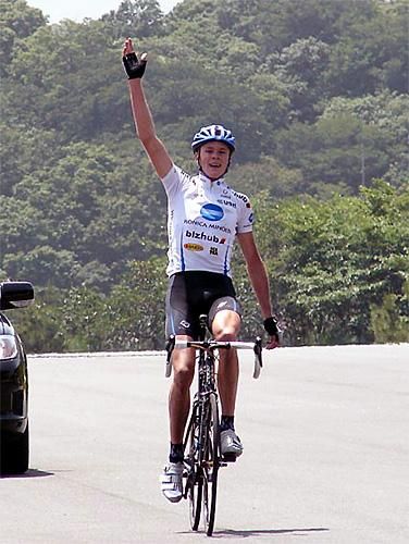Chris Froome winning a Tour of Japan stage in 2007