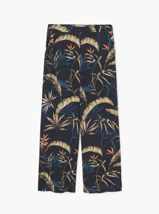 Printed Wide Leg Trousers, £49.99, Mango