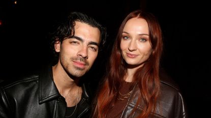 Joe Jonas and Sophie Turner pose together at the opening night of the play "Topdog/Underdog" on Broadway 