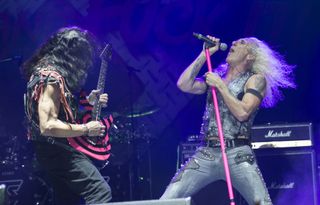 Twisted Sister performing at Bloodstock on August 12, 2016