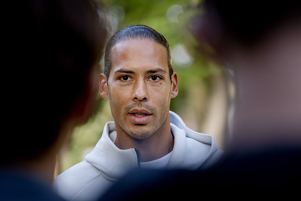 ZEIST, NETHERLANDS - SEPTEMBER 23: Virgil van Dijk of Holland  during the  Training MenPress Conference Holland at the KNVB Campus on September 23, 2026 in Zeist Netherlands (Photo by Jeroen van den Berg/Soccrates/Getty Images)
