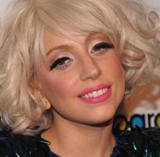 Lady Gaga with blonde hair