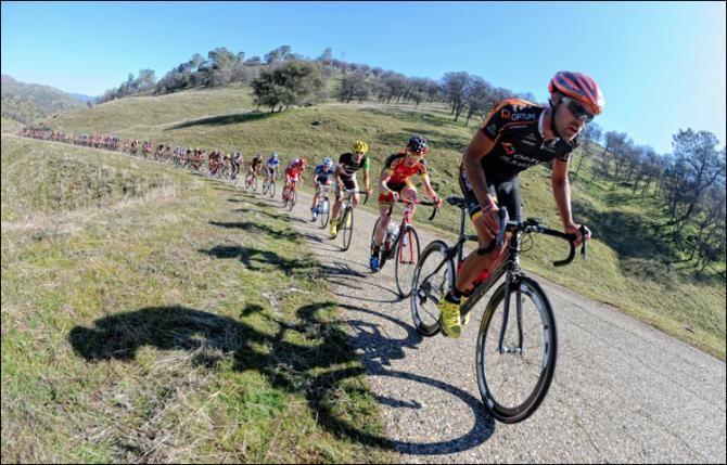 Jesse Anthony (Optum) leading the chase at the KOM