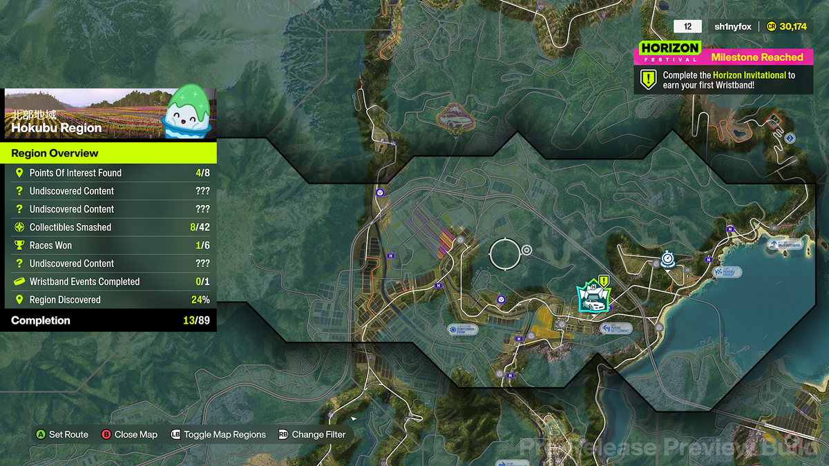 Examining each region on the Forza Horizon 6 map.