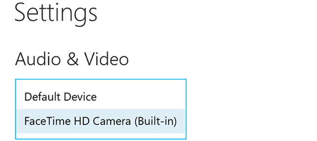 use webcam for skype on a mac