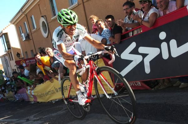 Joaquim Rodriguez (Katusha) attacked on the steepest section of the climb.