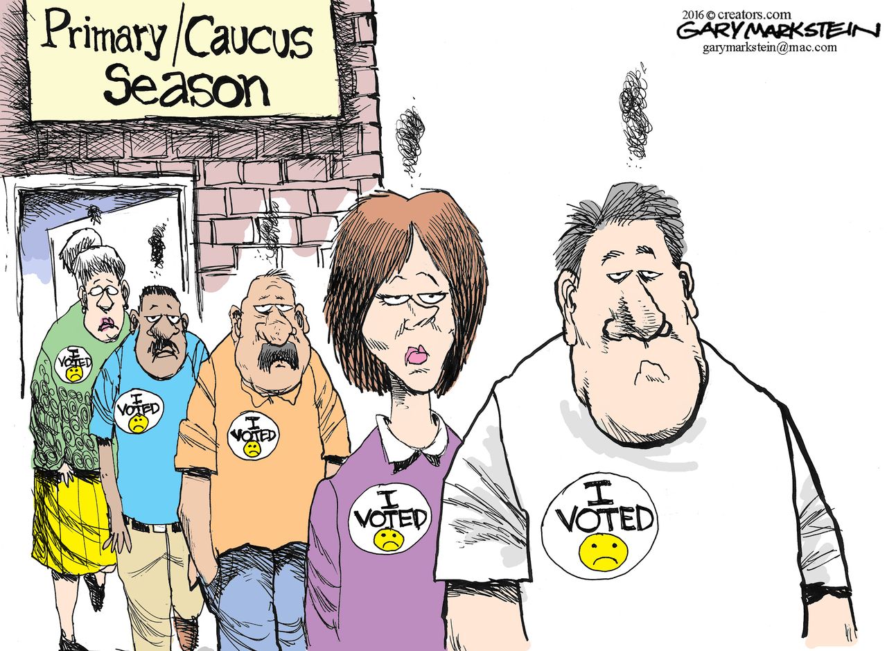 Political cartoon U.S. Decision 2016