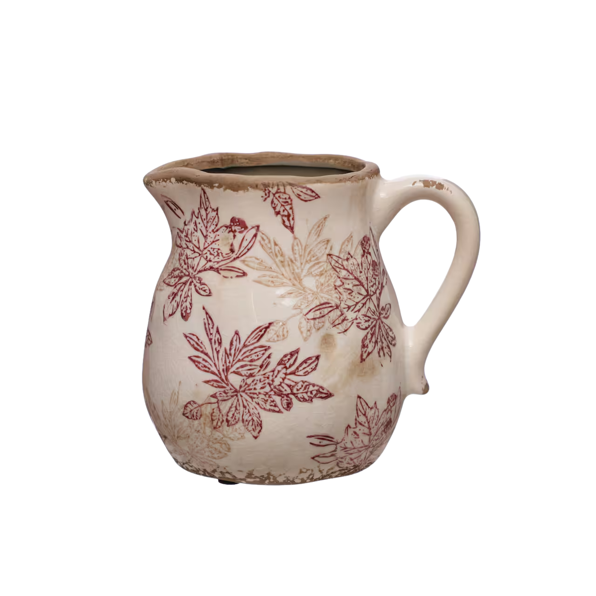 a rustic pitcher
