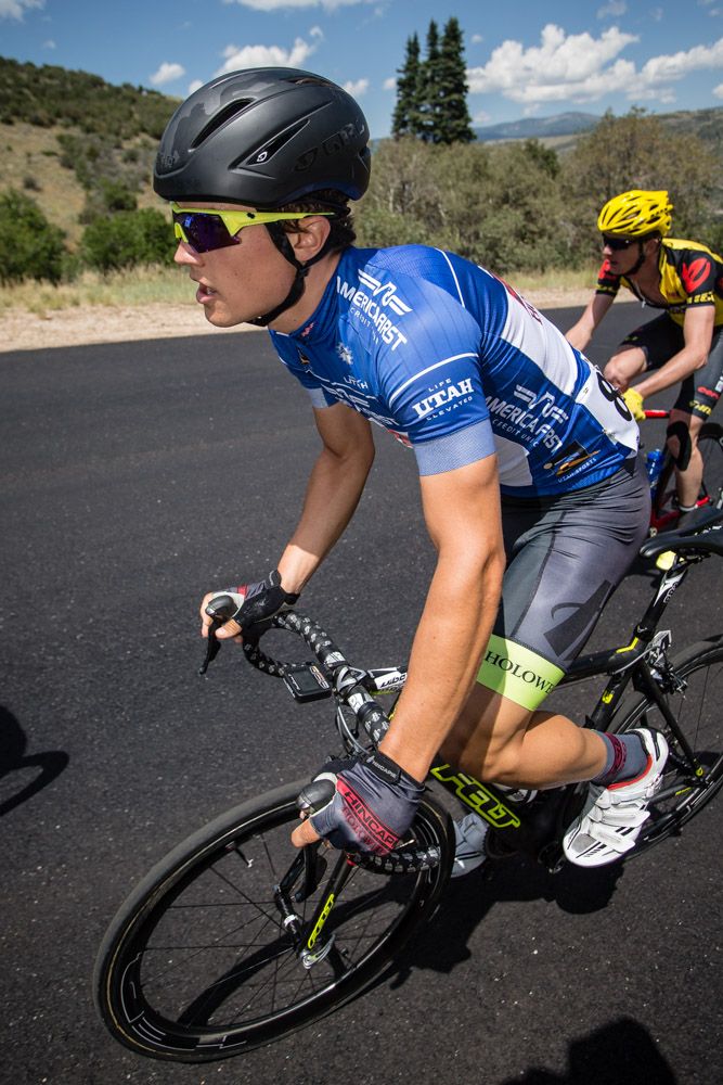 Rob Carpenter (Hincapie) wore the fan favourite jersey today