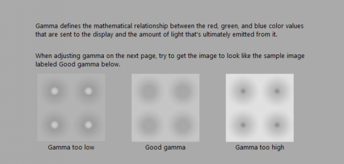 calibration gamma