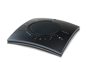 The ClearOne Chat 150 speakerphone.