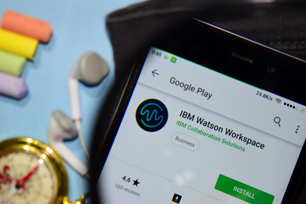 IBM Watson Workspace app on mobile phone