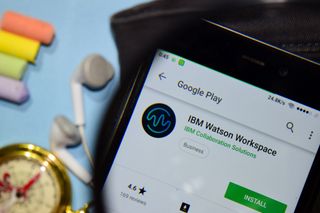 IBM Watson Workspace app on mobile phone