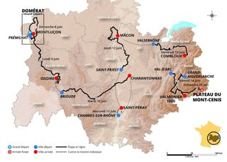 Critérium du Dauphiné 2025 route. Image credit: ASO.