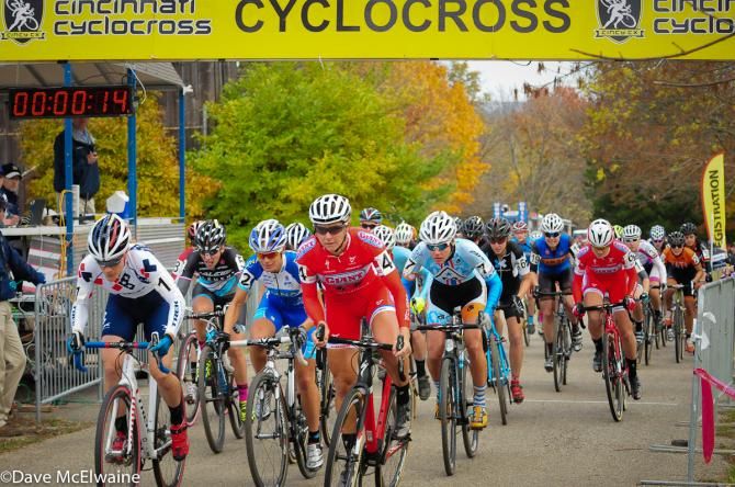 Meredith Miller (Cal Giant Berry Farms/Specialized) takes the hole-shot