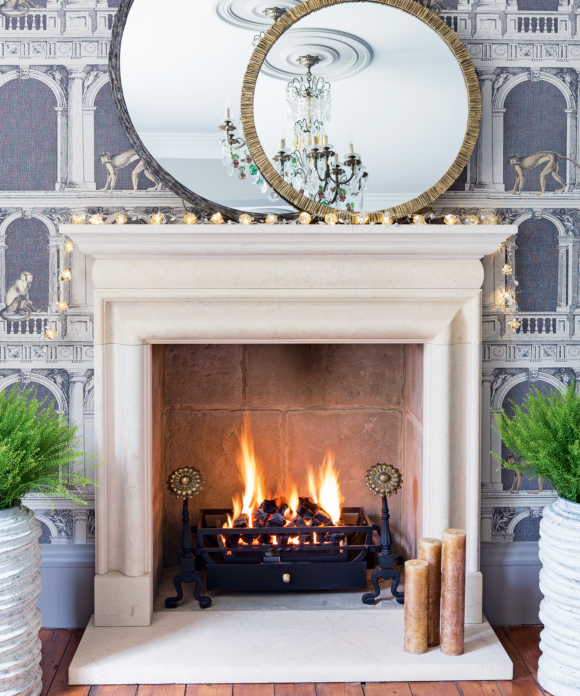 Christmas fireplace ideas Mark Bolton