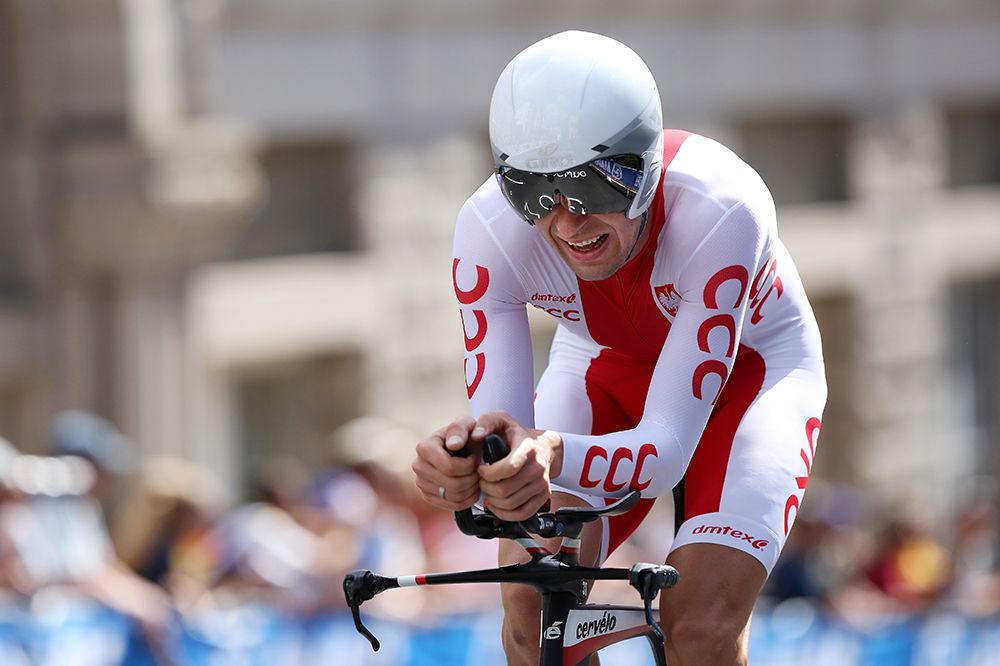 Marcin Bialoblocki (Poland) crosses the line in ninth