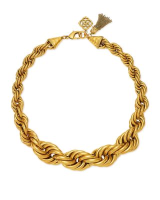 Monika Chain Necklace in Vintage Gold