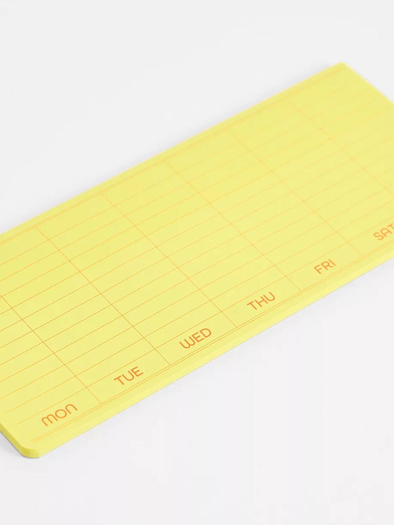 Urban Outfitters, Yellow Weekly Memo Sticky Desk Pad