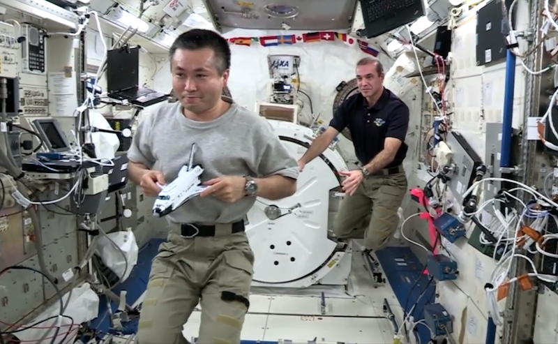 Astronauts Celebrate Cosmos With Weightless Experiment In Space