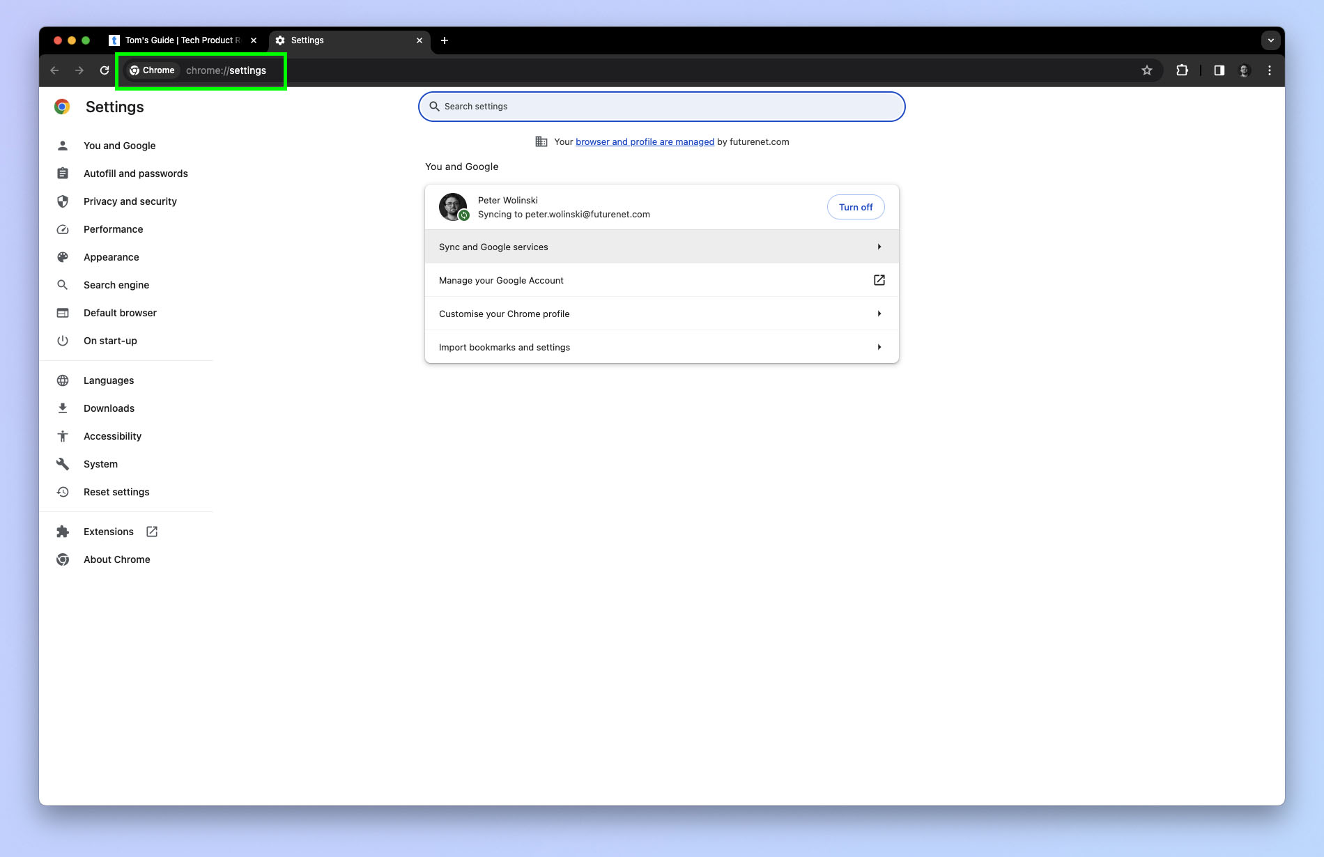 A screenshot showing how to enable Chrome Memory saver