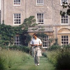 King Charles in the gardens of Highgrove