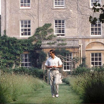 King Charles in the gardens of Highgrove