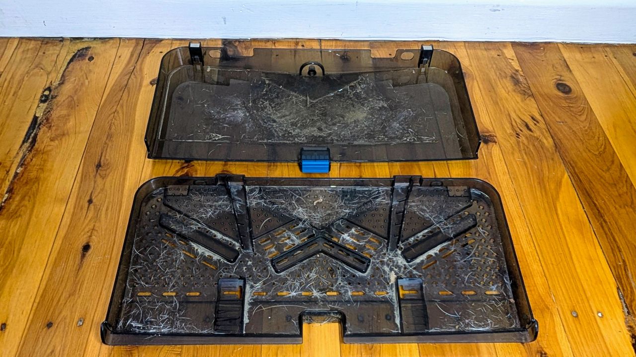 Ecovacs X5 Pro Omni base station mop washing tray removed