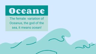 Greek baby names Oceane image of the ocean