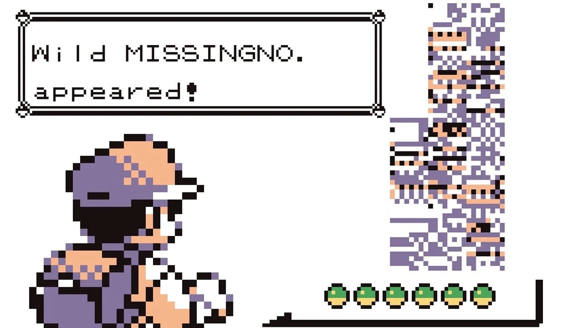 MissingNo is an unofficial glitch Pokemon in Pokemon Red and Blue