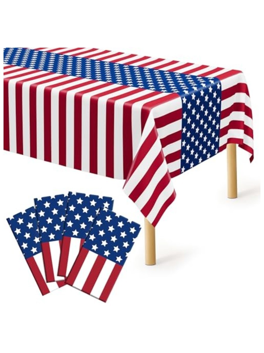 QZYL, 4th of July Tablecloths (Set of 4)