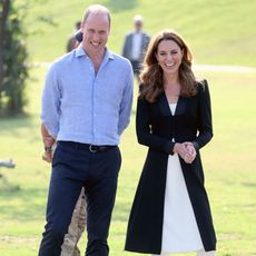 islamabad, pakistan october 18 prince william, duke of cambridge and catherine, duchess of cambridge smile as they visit an army canine centre, where the uk provides support to a programme that trains dogs to identify explosive devices, during day five of their royal tour of pakistan on october 18, 2019 in islamabad, pakistan photo by chris jackson poolgetty images