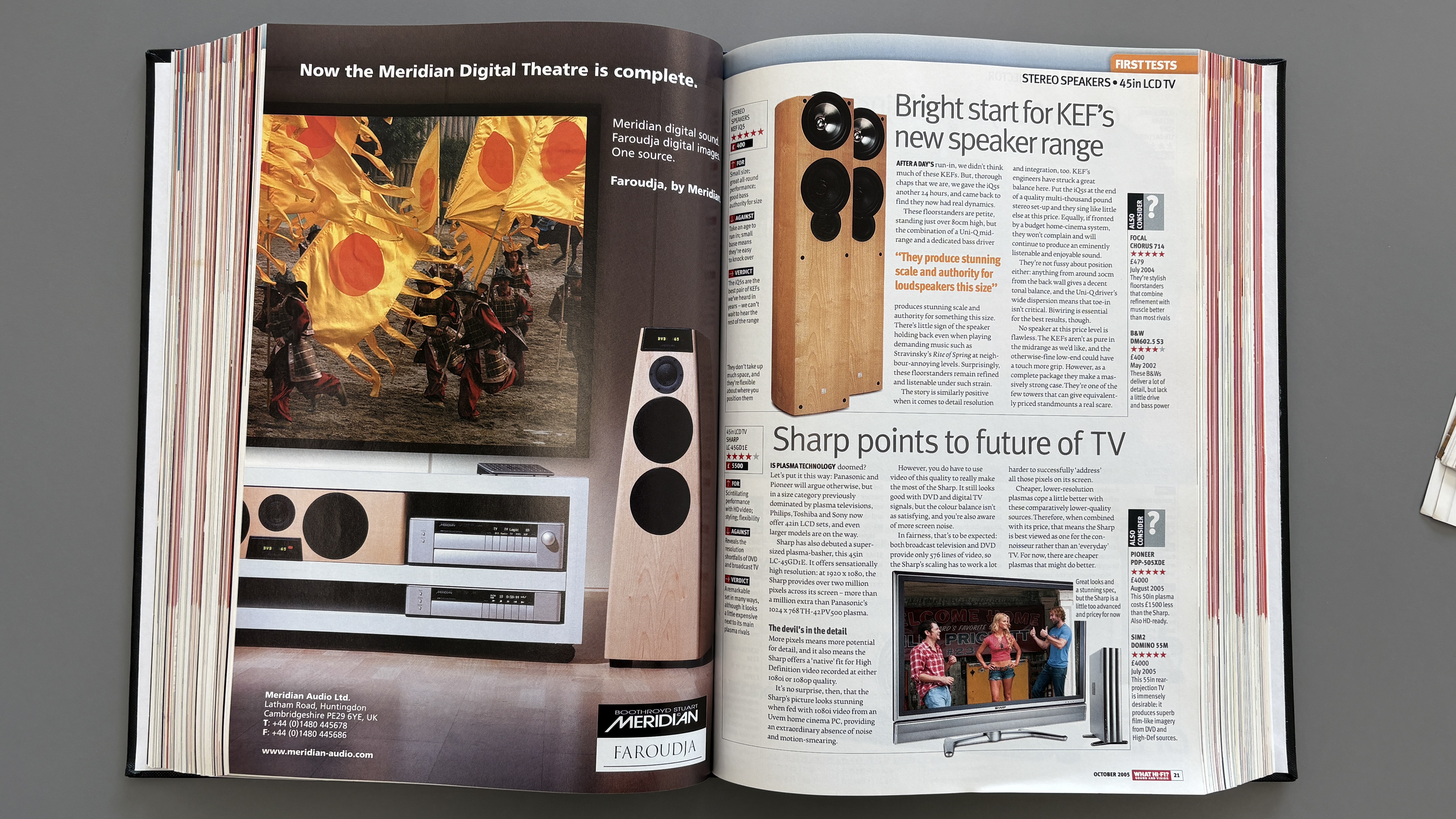Sharp LC-45GD1E review in October 2005 issue of What Hi-Fi?