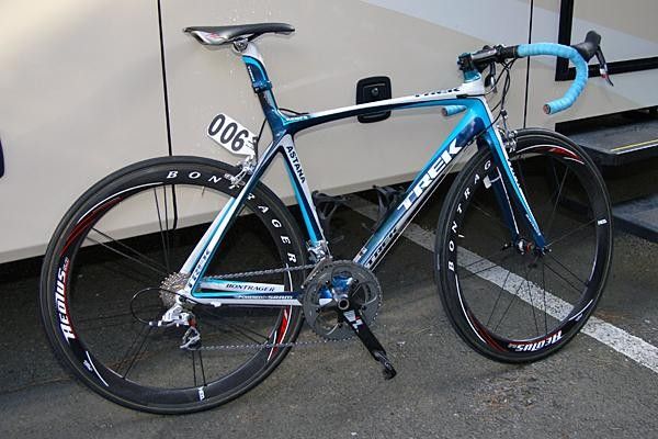Astana hits the road aboard its new Trek Madone 6.9 rocket ships.