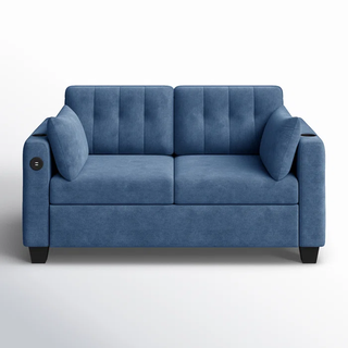 blue sleeper sofa