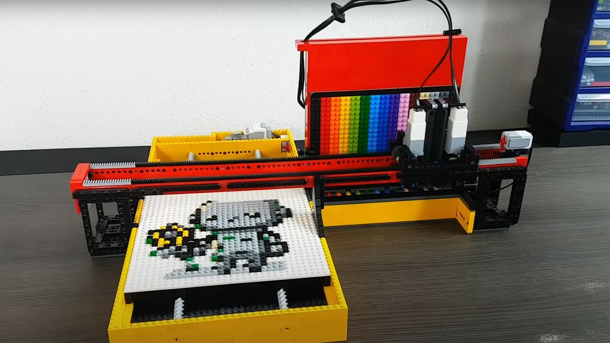 AI LEGO® PixelArt Robot made by Creative Mindstorms on YouTube