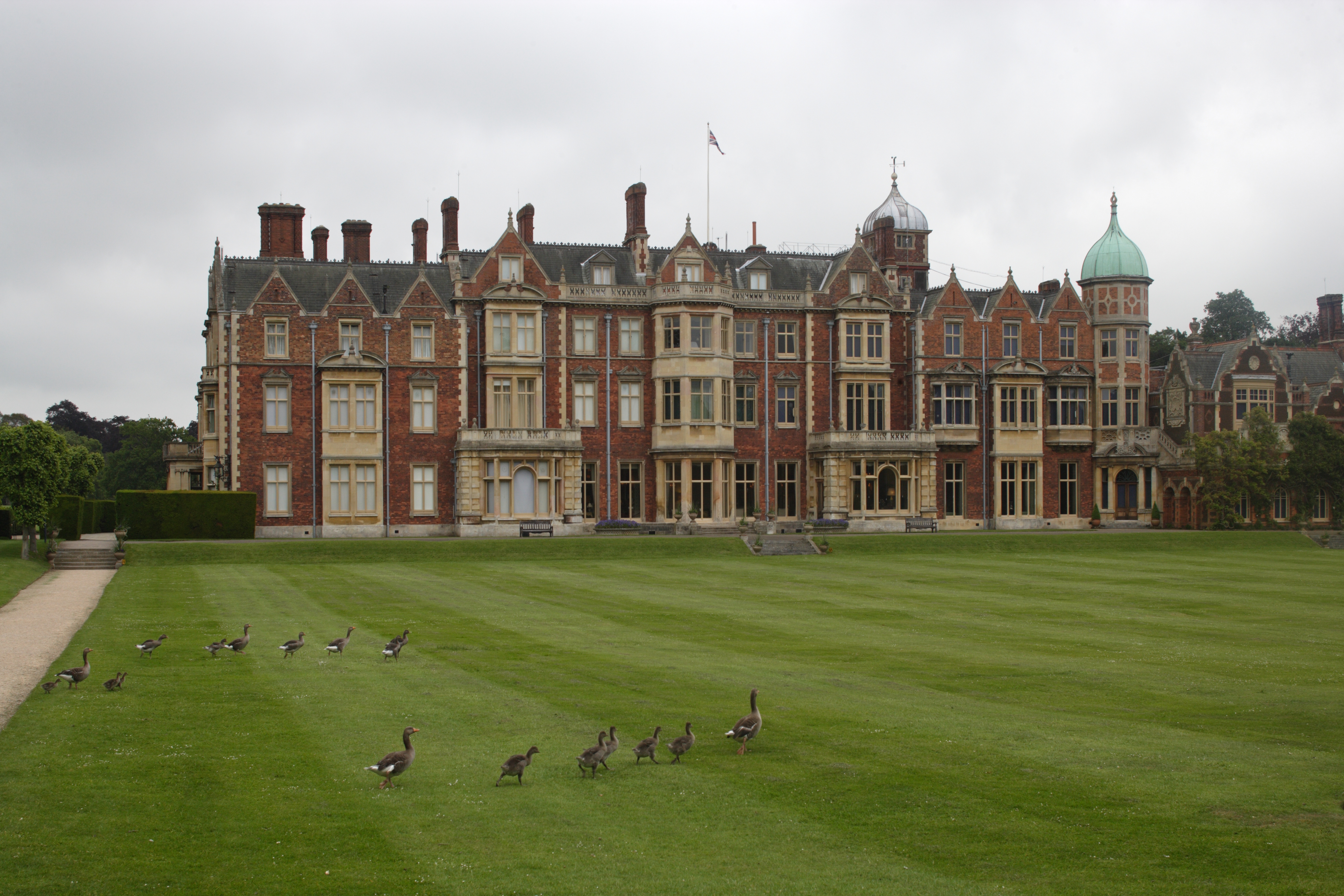 The exterior of Sandringham House