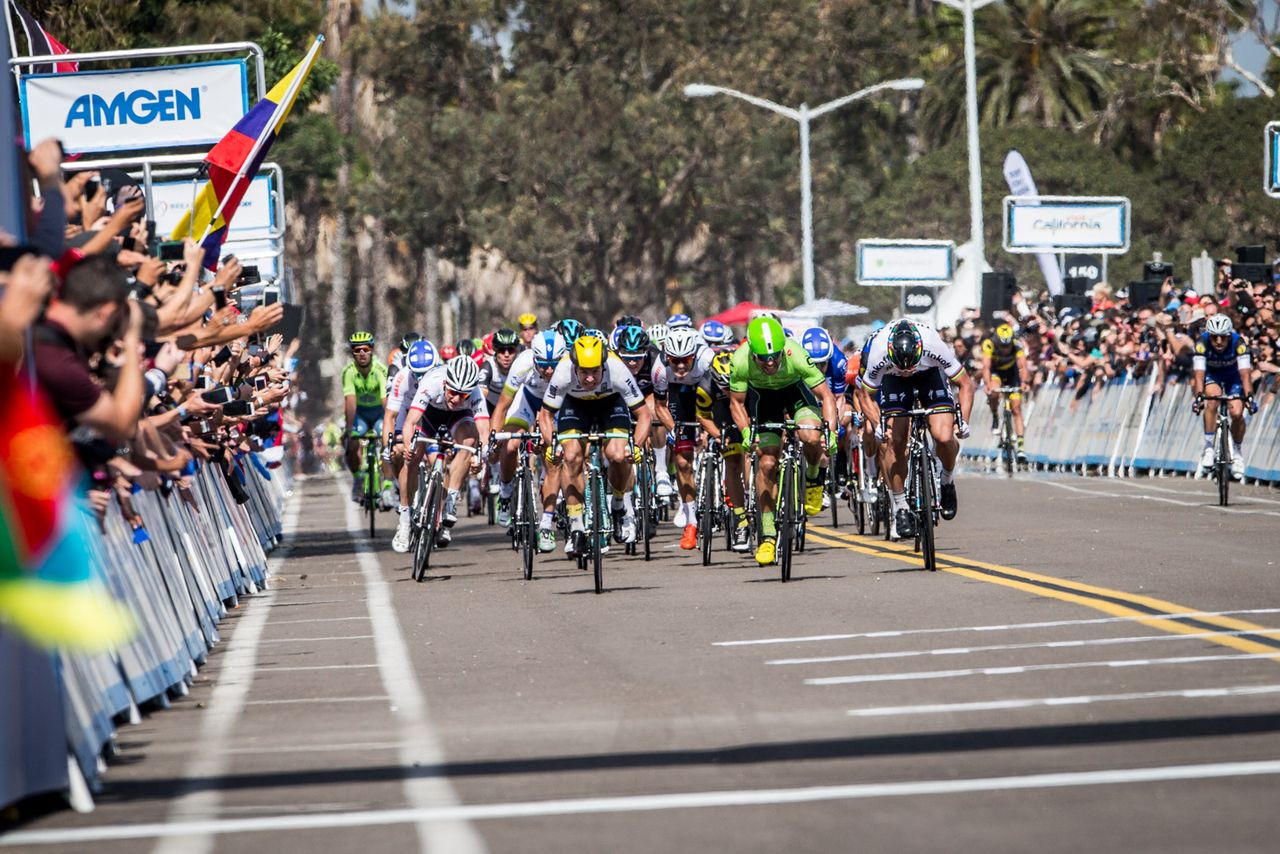 It was a close sprint right to the line