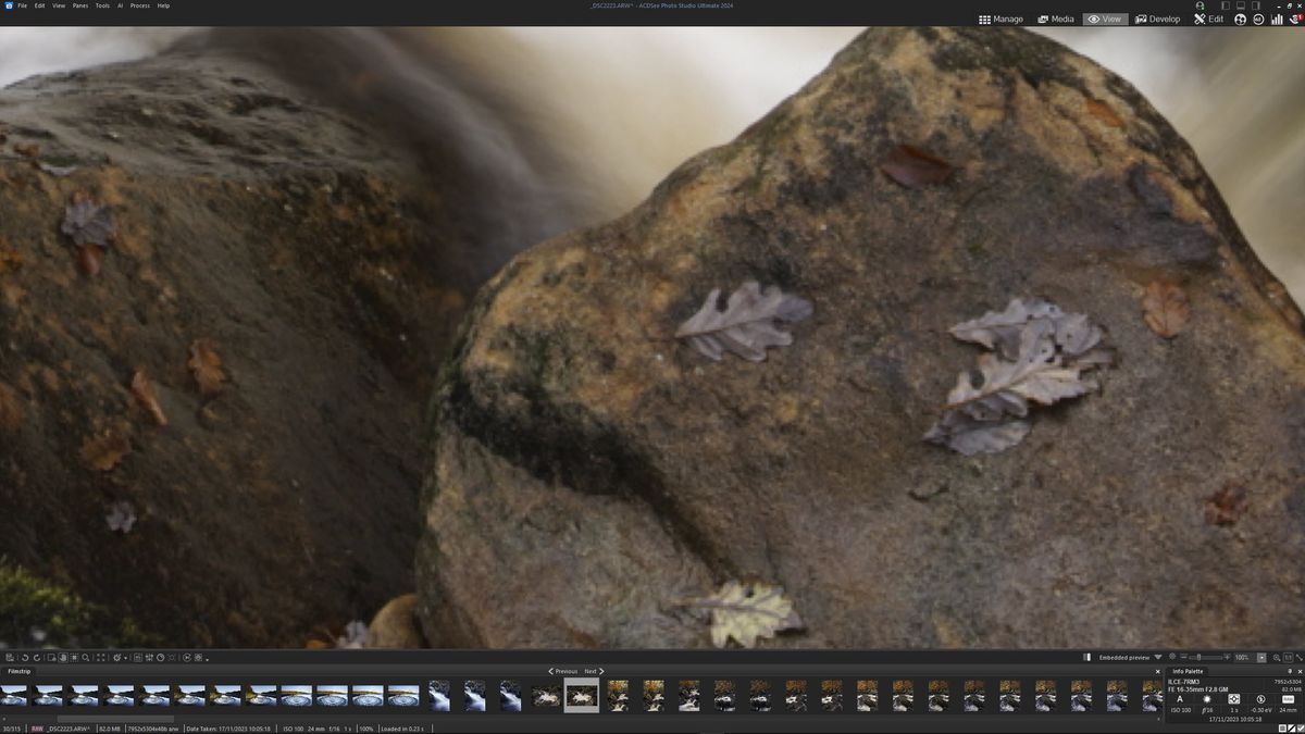 ACDSee Photo Studio Ultimate 2024 screengrab to show the features and interface of this photo editing software
