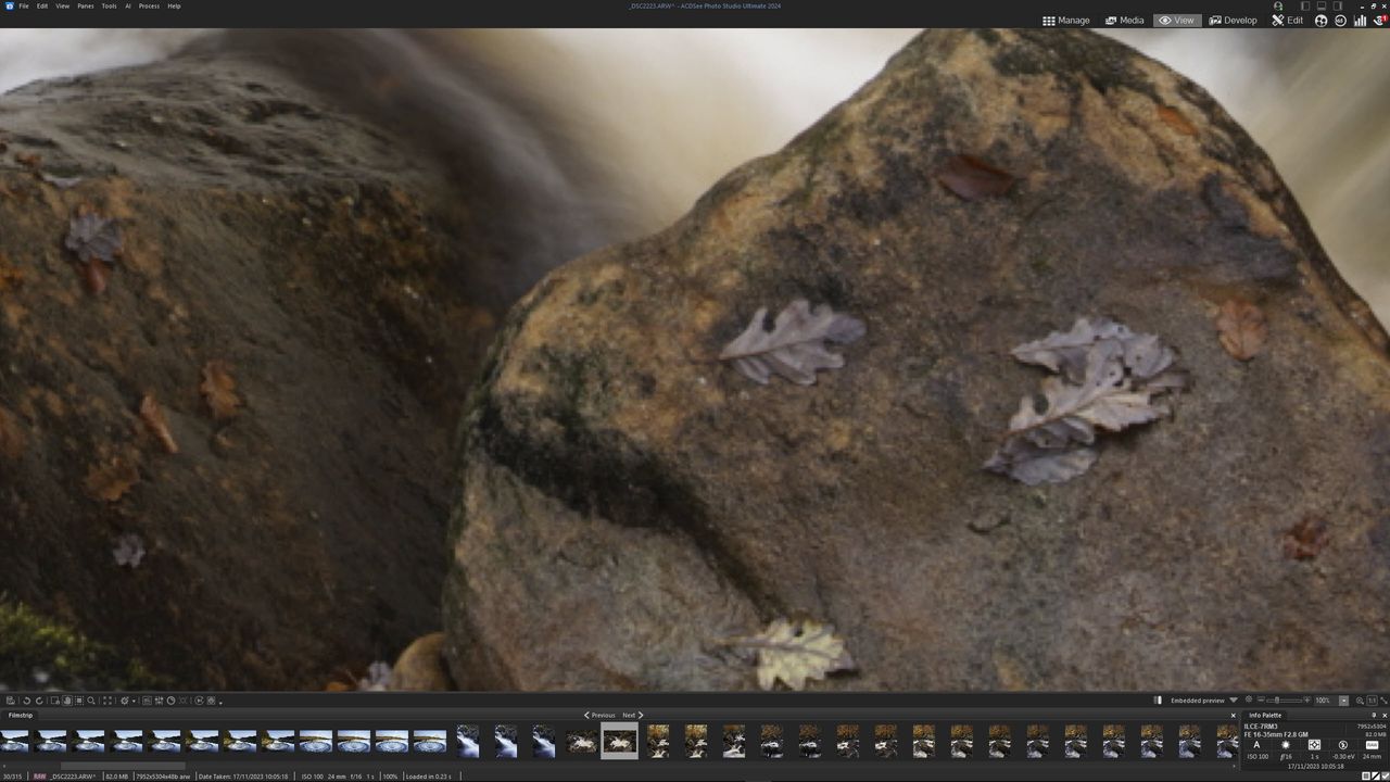 ACDSee Photo Studio Ultimate 2024 screengrab to show the features and interface of this photo editing software
