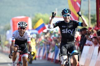 Nicholas Roche wins stage eighteen of the 2015 Tour of Spain (Watson)